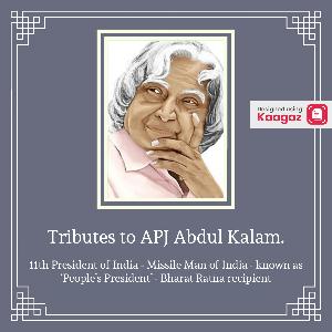 Dr Abdul Kalam Punyatithi Posters photo