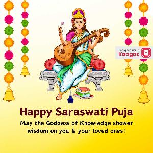 Happy Saraswati Puja Posters status