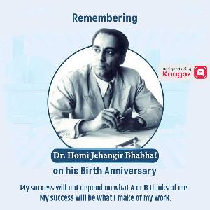 Homi J. Bhabha Jayanti Posters wallpaper