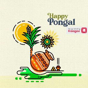 Happy Pongal, Magh, Bihu Posters ads