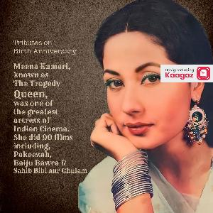 Meena Kumari Jayanti Posters whatsapp status