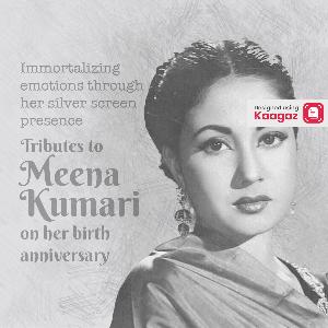 Meena Kumari Jayanti Posters pics