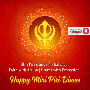Miri Piri Diwas Posters instagram post