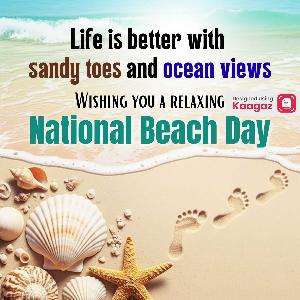 National Beach Day Posters instagram post