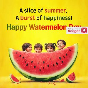 National Watermelon Day Posters Images