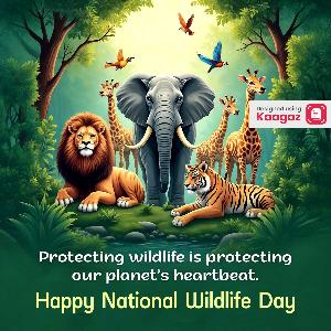 National Wildlife Day Posters ads