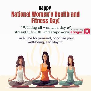 National Women Health & Fitness Day Posters picture