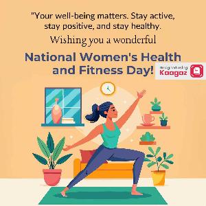 National Women Health & Fitness Day Posters Photos
