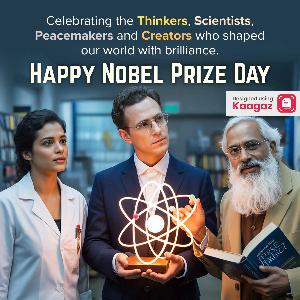 Nobel Prize Day Posters instagram post