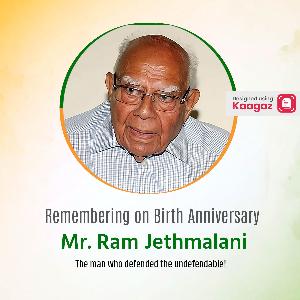 Ram Jethmalani Jayanti Posters creative