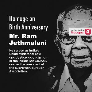 Ram Jethmalani Jayanti Posters pics