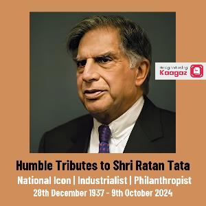 Ratan Tata Punyatithi Posters ads