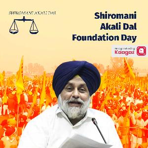 Shiromani Akali Dal Foundation Day Posters status