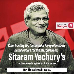 Sitaram Yechury Punyatithi Posters Posters graphic