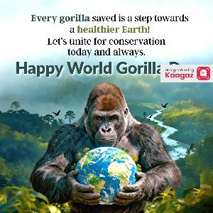 World Gorilla Day Posters status