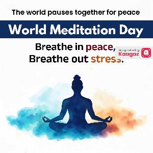 World Meditation Day Posters ads