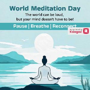 World Meditation Day Posters status